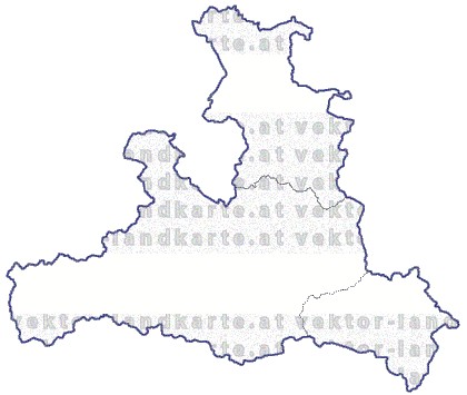 Landkarte Salzburg Regionen