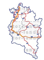 Landkarte und Straßenkarte Vorarlberg Regionen