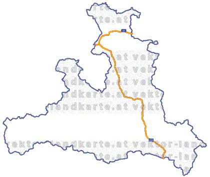 Landkarte und Straßenkarte Salzburg